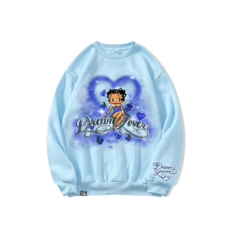 "Dream Lover" Baby Blue Crewneck