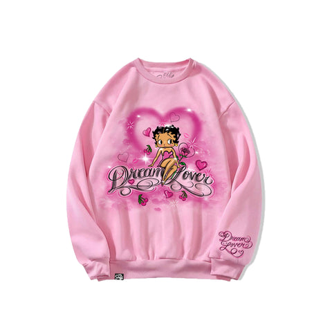 "Dream Lover" Pink Crewneck